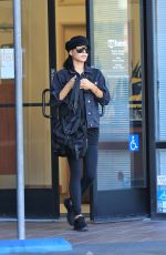 NAYA RIVERA Leaves a Bank in Los Feliz 11/14/2017