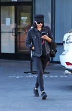 NAYA RIVERA Leaves a Bank in Los Feliz 11/14/2017