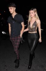 NICOLA PELTZ and Anwar Hadid Arrives at Halloween Bash in Los Angeles 11/01/2017