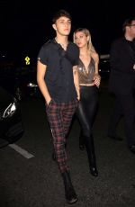 NICOLA PELTZ and Anwar Hadid Arrives at Halloween Bash in Los Angeles 11/01/2017