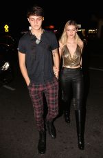 NICOLA PELTZ and Anwar Hadid Arrives at Halloween Bash in Los Angeles 11/01/2017