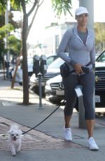 NICOLE MURPHY Out with Her Dog in West Hollywood 11/18/2017