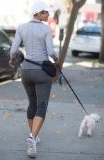 NICOLE MURPHY Out with Her Dog in West Hollywood 11/18/2017