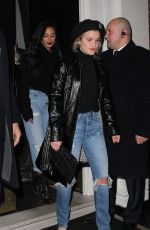 NICOLE SCHERZINGER and ASHLEY ROBERTS Night Out in London 11/02/2017