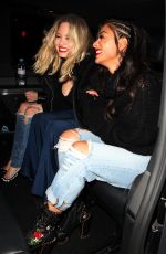 NICOLE SCHERZINGER and ASHLEY ROBERTS Night Out in London 11/02/2017