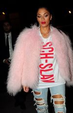 NICOLE SCHERZINGER Arrives at Bull in a China Shop in Shoreditch 11/04/2017