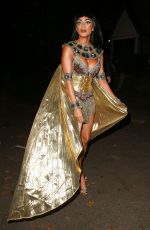 NICOLE SCHERZINGER as Cleopatra at Jonathan Ross’s Halloween Party in London 10/31/2017