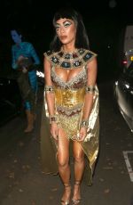 NICOLE SCHERZINGER as Cleopatra at Jonathan Ross’s Halloween Party in London 10/31/2017