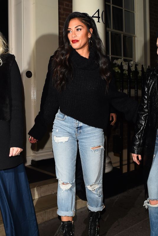NICOLE SCHERZINGER Night Out in London 11/02/2017
