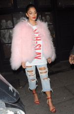 NICOLE SCHERZINGER Night Out in London 11/04/2017