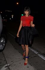 NINA DOBREV and Glen Powell Leaves Craig’s Restaurant in West Hollywood 11/20/2017
