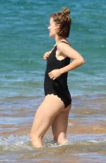 OLIVIA WILDE in Swimsuit at a Beach in Hawaii 11/24/2017