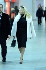 PAMELA ANDERSON at Chopin Airport in Warsaw 11/26/2017