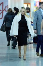 PAMELA ANDERSON at Chopin Airport in Warsaw 11/26/2017