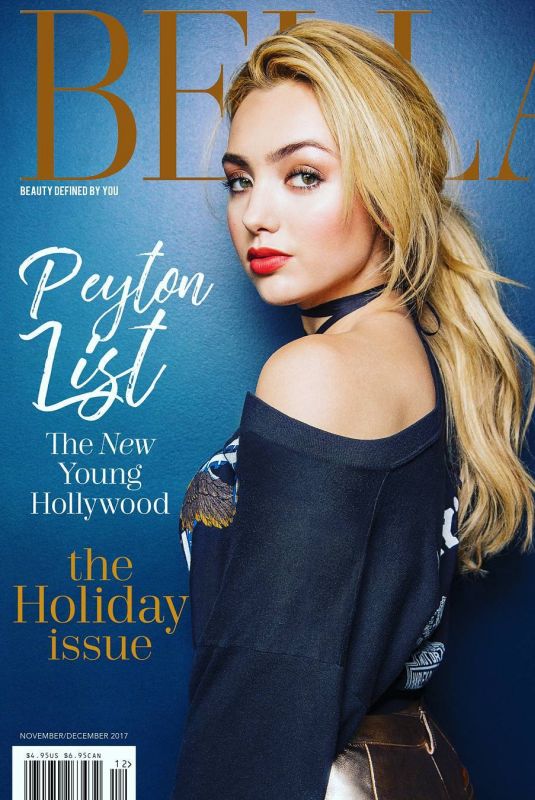 PEYTON ROI LIST on the Cover of Bella Magazine, November 2017