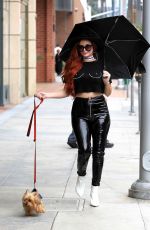 PHOEBE PRICE Out and About in Beverly Hills 10/31/2017