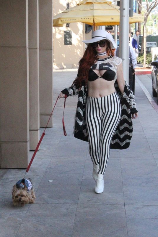 PHOEBE PRICE Out in Beverly Hills 11/03/2017