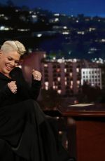 PINK at Jimmy Kimmel Live 11/01/2017