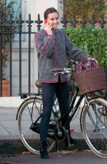 PIPPA MIDDLETON Out on Her Bike in Chelsea 11/08/2017