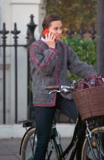 PIPPA MIDDLETON Out on Her Bike in Chelsea 11/08/2017
