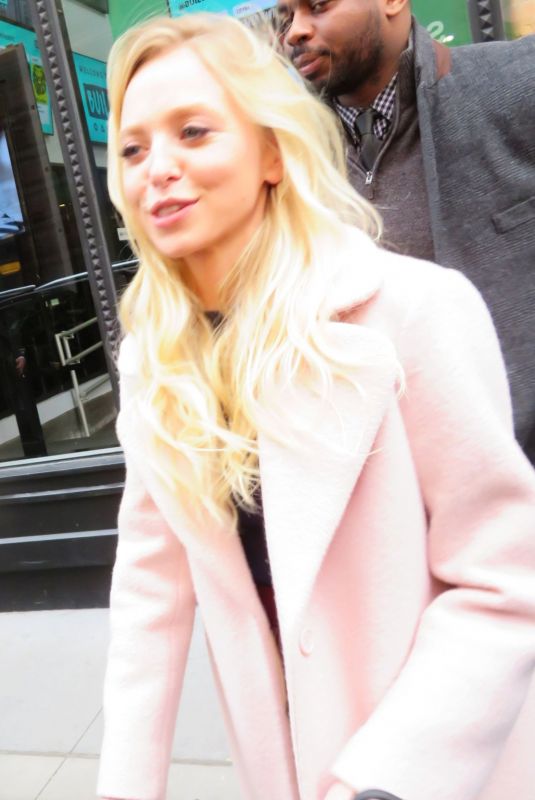 PORTIA DOUBLEDAY Arrives at AOL Build in New York 11/15/2017
