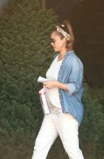 Pregnant JESSICA ALBA and Cash Warren Shopping for a Christmas Tree in Los Angeles 11/24/2017