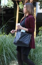 Pregnant JESSICA ALBA Arrives at a Business Meeting in Beverly Hills 11/28/2017