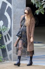 Pregnant JESSICA ALBA Arrives at Honest Company in Los Angeles 11/17/2017