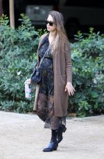 Pregnant JESSICA ALBA Arrives at Honest Company in Los Angeles 11/17/2017