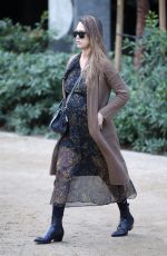 Pregnant JESSICA ALBA Arrives at Honest Company in Los Angeles 11/17/2017