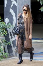 Pregnant JESSICA ALBA Arrives at Honest Company in Los Angeles 11/17/2017