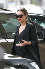 Pregnant JESSICA ALBA Leave Urth Caffe in Beverly Hills 11/16/2017
