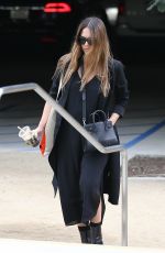 Pregnant JESSICA ALBA Leave Urth Caffe in Beverly Hills 11/16/2017
