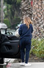 Pregnant JESSICA ALBA Leaves Le Pain Quotidien in West Hollywood 11/12/2017