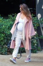 Pregnant JESSICA ALBA Out and About in Los Angeles 11/07/2017