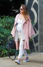 Pregnant JESSICA ALBA Out and About in Los Angeles 11/07/2017