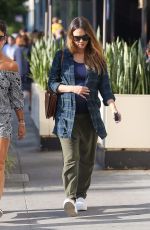 Pregnant JESSICA ALBA Out Shopping in Beverly Hills 11/26/2017