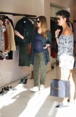 Pregnant JESSICA ALBA Out Shopping in Beverly Hills 11/26/2017