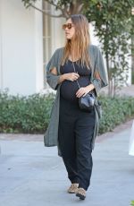 Pregnant JESSICA ALBA Out Shopping in West Hollywood 11/22/2017