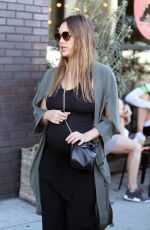 Pregnant JESSICA ALBA Out Shopping in West Hollywood 11/22/2017