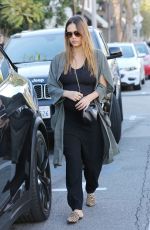 Pregnant JESSICA ALBA Out Shopping in West Hollywood 11/22/2017