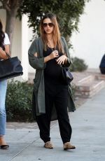 Pregnant JESSICA ALBA Out Shopping in West Hollywood 11/22/2017