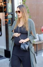 Pregnant JESSICA ALBA Out Shopping in West Hollywood 11/22/2017