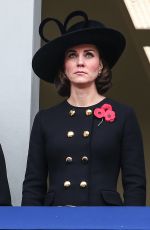 Pregnant KATE MIDDLETON at Annual Remembrance Day Ceremony in London 11/11/2017