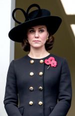 Pregnant KATE MIDDLETON at Annual Remembrance Day Ceremony in London 11/11/2017