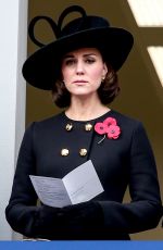 Pregnant KATE MIDDLETON at Annual Remembrance Day Ceremony in London 11/11/2017