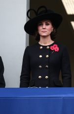 Pregnant KATE MIDDLETON at Annual Remembrance Day Ceremony in London 11/11/2017