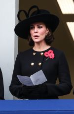 Pregnant KATE MIDDLETON at Annual Remembrance Day Ceremony in London 11/11/2017