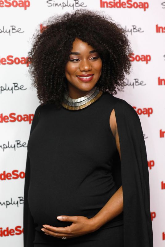 Pregnant RACHEL ADEDEJI at Inside Soap Awards 2017 in London 11/06/2017