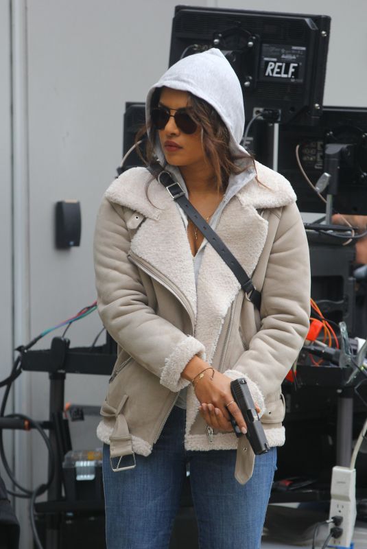 PRIYANKA CHOPRA on the Set of Quantico in New York 11/01/2017